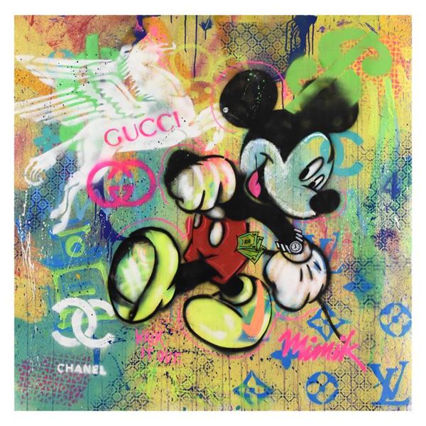 Mimik Original Mixed Media Painting On Canvas