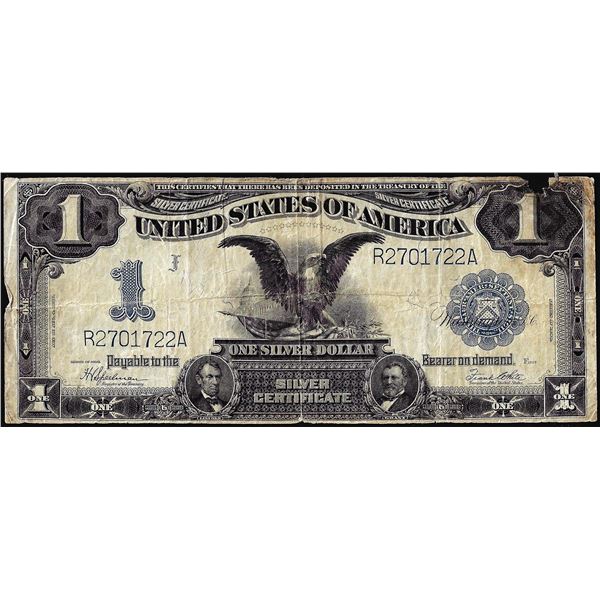 1899 $1 Black Eagle Silver Certificate Note