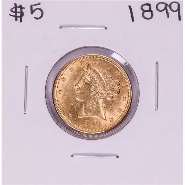 1899 $5 Liberty Head Half Eagle Gold Coin