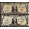 Image 1 : Lot of (2) 1935A $1 North Africa WWII Emergency Issue Silver Certificate Notes