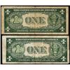 Image 2 : Lot of (2) 1935A $1 North Africa WWII Emergency Issue Silver Certificate Notes