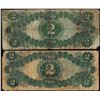 Image 2 : Lot of (2) 1917 $2 Legal Tender Notes