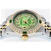 Image 4 : Rolex Ladies Two Tone MOP Diamond & Emerald Oyster Perpetual Datejust Watch