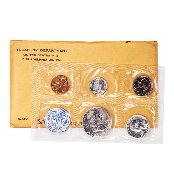 1960 Small Date (5) Coin Proof Set in Envelope