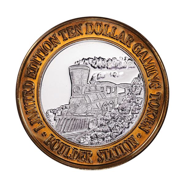 .999 Silver Boulder Station Hotel Casino Las Vegas, NV $10 Limited Casino Token