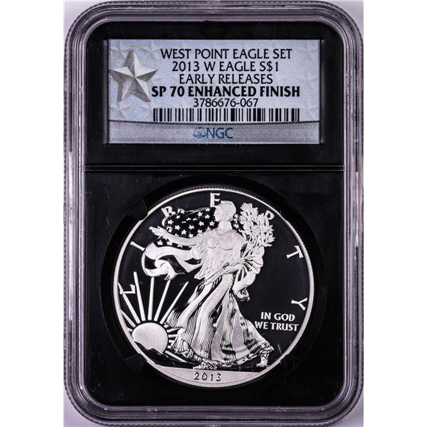 2013-W West Point Enhanced Proof Silver Eagle Two Coin Set NGC SP70 Early Releases