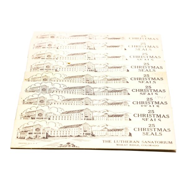 Lot of (10) 1941 Christmas Seals Books Wheat Ridge Colorado