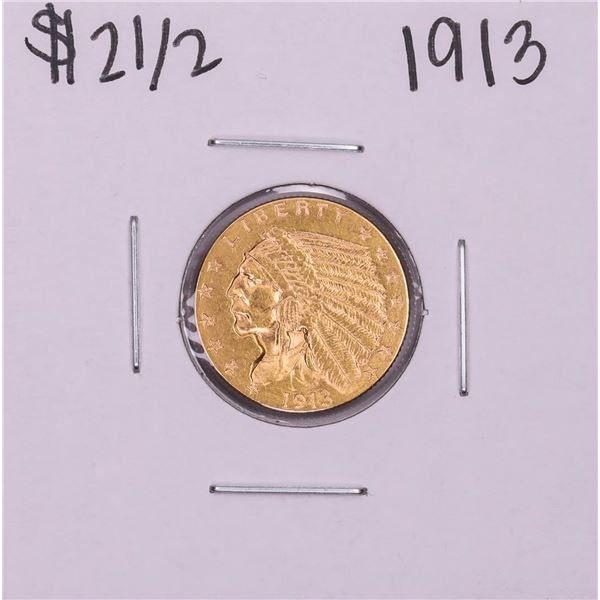 1913 $2 1/2 Indian Head Quarter Eagle Gold Coin