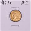 Image 1 : 1913 $2 1/2 Indian Head Quarter Eagle Gold Coin