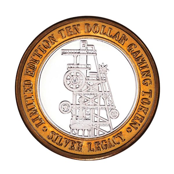 .999 Silver Silver Legacy Reno, Nevada $10 Casino Limited Edition Gaming Token