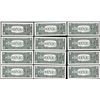 Image 2 : District Set of (12) 1969A $1 Federal Reserve Notes