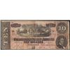 Image 1 : 1864 $10 The Confederate States of America Note
