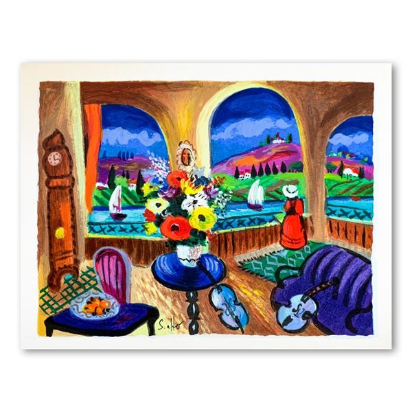Shlomo Alter "Spanish Guitar" Limited Edition Serigraph On Paper