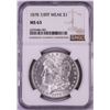 Image 1 : 1878 7/8TF Weak $1 Morgan Silver Dollar Coin NGC MS63