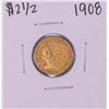 Image 1 : 1908 $2 1/2 Indian Head Quarter Eagle Gold Coin