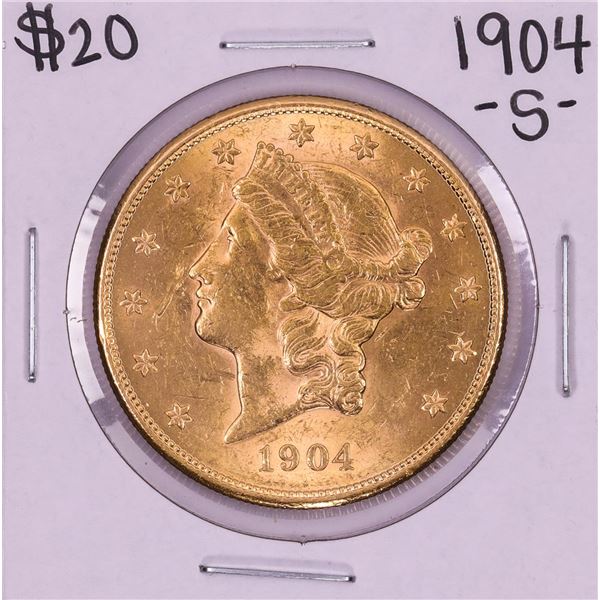 1904-S $20 Liberty Head Double Eagle Gold Coin