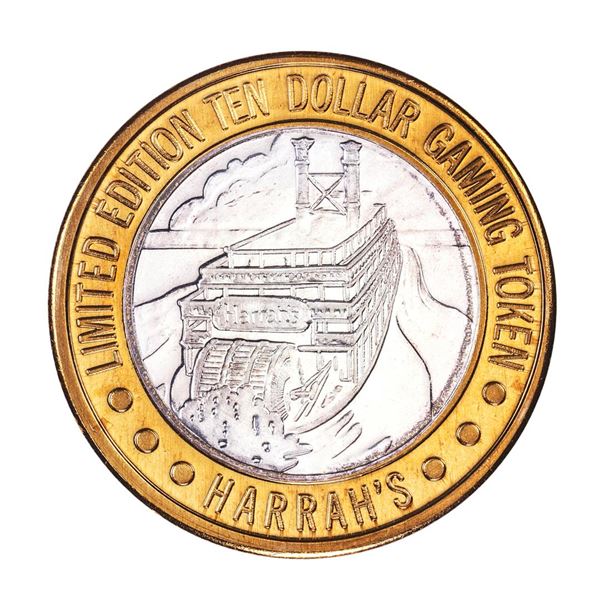 .999 Silver Harrah's Las Vegas, Nevada $10 Casino Limited Edition Gaming Token