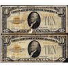 Image 1 : Lot of (2) 1928 $10 Gold Certificate Notes