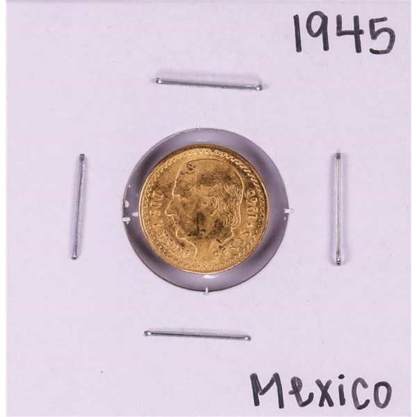 1945 Mexico Dos Y Medio Pesos Gold Coin