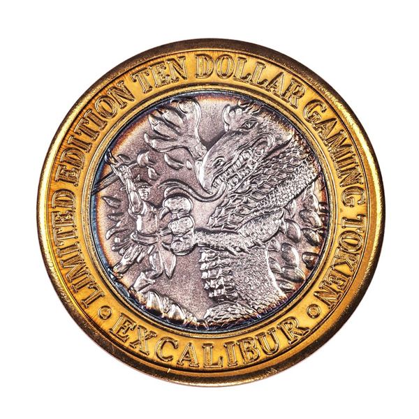 .999 Silver Excalibur Las Vegas, NV $10 Casino Limited Edition Gaming Token
