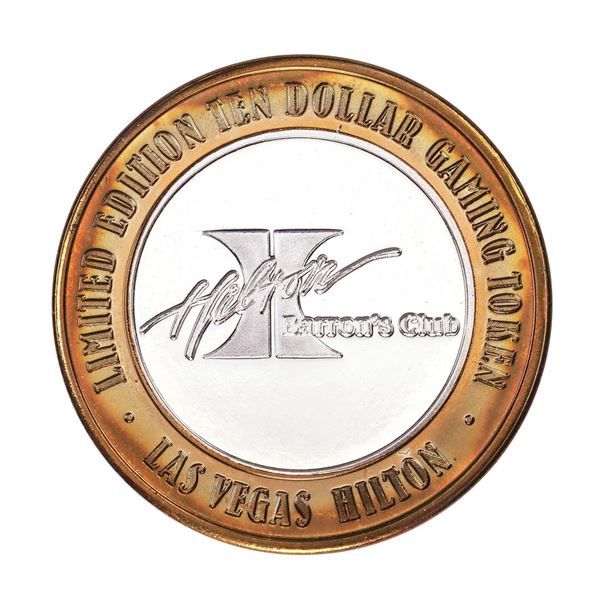 .999 Silver Las Vegas Hilton Nevada $10 Casino Limited Edition Gaming Token