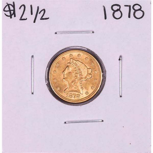 1878 $2 1/2 Liberty Head Quarter Eagle Gold Coin