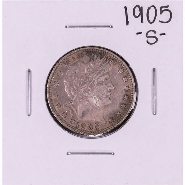 1905-S Barber Quarter Coin