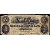 Image 1 : 1854 $5 Farmers & Exchange Charleston, S.C. Obsolete Note