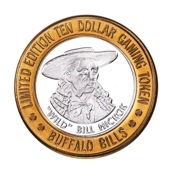 .999 Silver Buffalo Bills Resort & Casino Primm, NV $10 Limited Edition Gaming Token