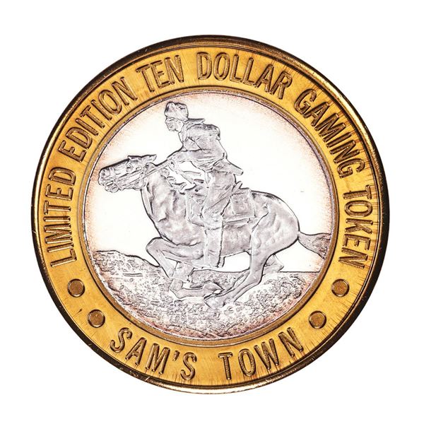 .999 Silver Sam's Town Las Vegas, NV $10 Casino Limited Edition Gaming Token