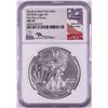 Image 1 : 2018(W) $1 American Silver Eagle Coin NGC MS70 FDOI Mercanti Signature