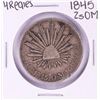 Image 1 : 1845 ZsOM Mexico 4 Reales Silver Coin