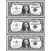Image 1 : Lot of (3) Consecutive Uncirculated 1957B $1 Silver Certificate Star Notes