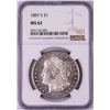 Image 1 : 1887-S $1 Morgan Silver Dollar Coin NGC MS62