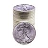 Image 1 : Roll of (20) Brilliant Uncirculated 1986 $1 American Silver Eagle Coins