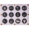 Image 1 : 1971-1982 Proof $1 Canada Commemorative Silver Dollar Coin Sets in Capital Plastic