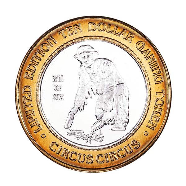.999 Fine Silver Circus Circus Reno, Nevada $10 Limited Edition Gaming Token