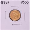 Image 1 : 1853 $2 1/2 Liberty Head Quarter Eagle Gold Coin