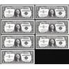 Image 1 : Lot of (7) Consecutive Uncirculated 1957 $1 Silver Certificate Star Notes