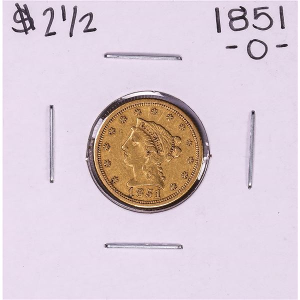 1851-O $2 1/2 Liberty Head Quarter Eagle Gold Coin