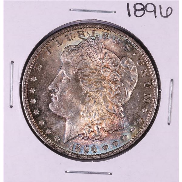 1896 $1 Morgan Silver Dollar Coin Amazing Toning