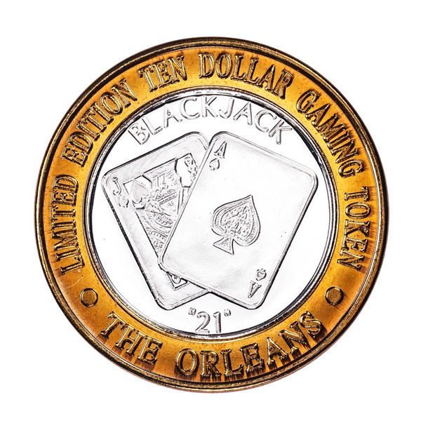 .999 Silver The Orleans Hotel & Casino Las Vegas, NV $10 Limited Edition Gaming Token