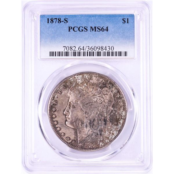 1878-S $1 Morgan Silver Dollar Coin PCGS MS64