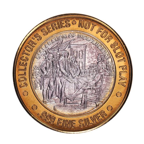 .999 Silver Taj Mahal Casino Atlantic City, NJ $10 Limited Edition Gaming Token