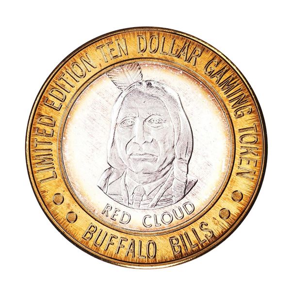 .999 Silver Buffalo Bills Resort & Casino $10 Limited Edition Gaming Token