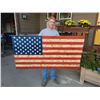 Image 1 : American Flag Wood Art