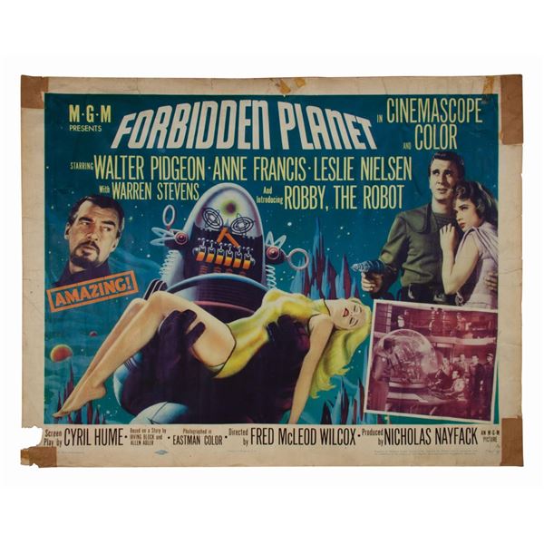 Forbidden Planet Half-Sheet Poster.