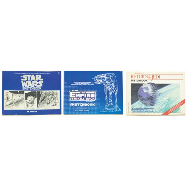 Set of (3) Star Wars Sketchbooks.