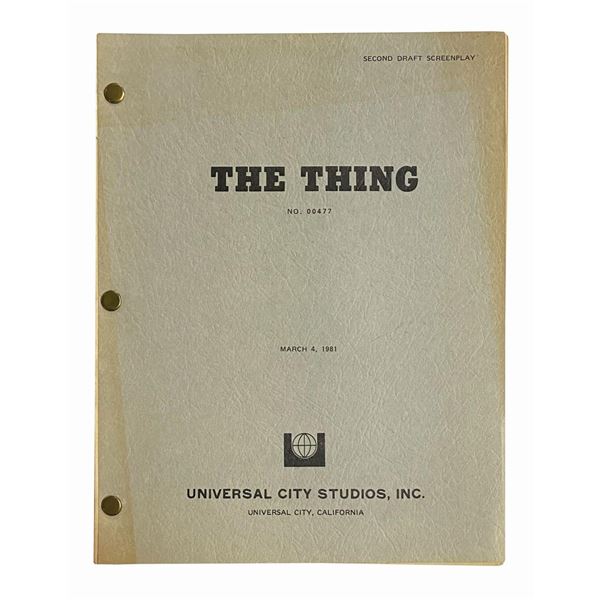 The Thing Second Draft Script.