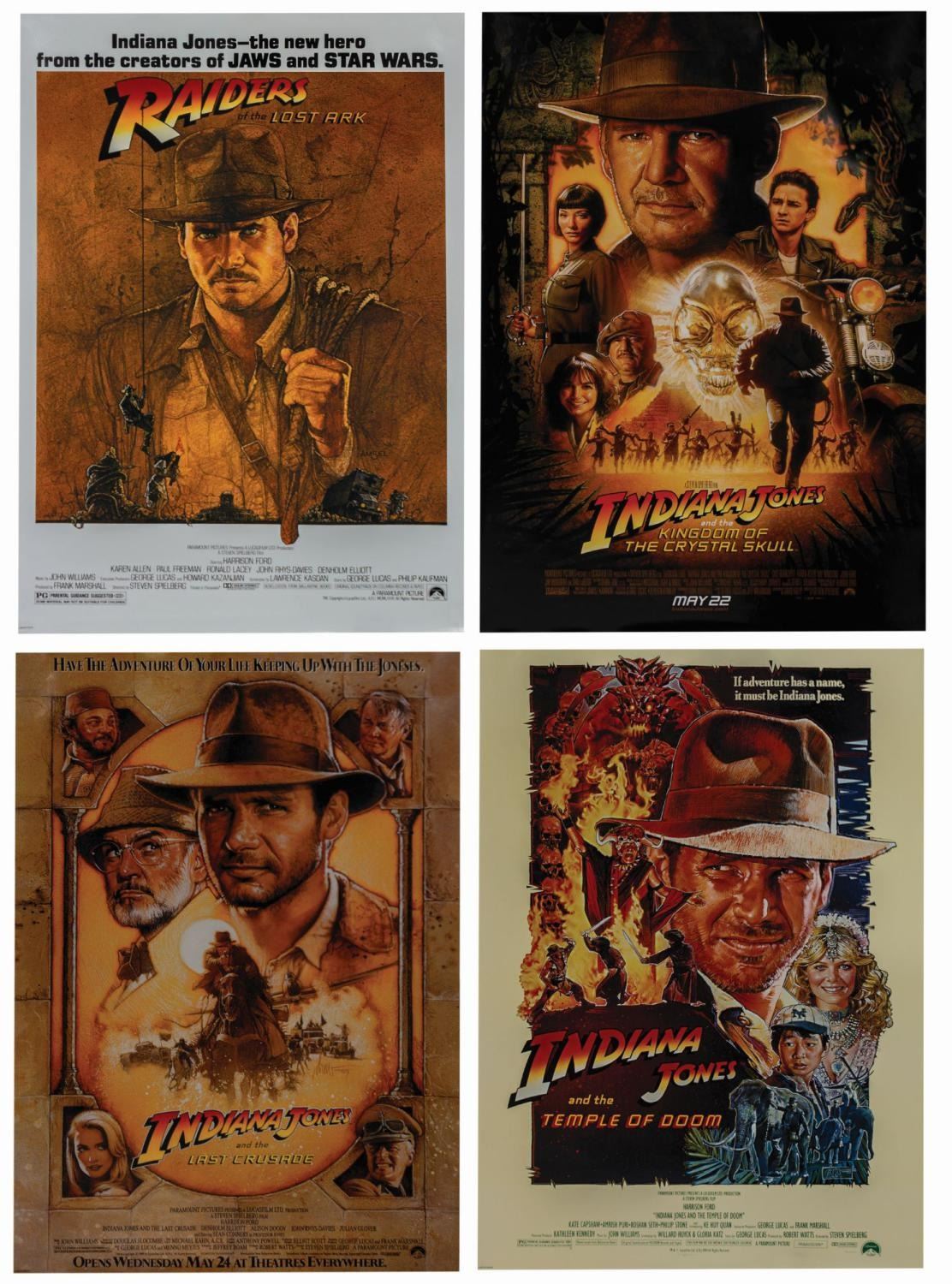 Indiana Jones Crystal Skull (4) Poster Press Pack. - Van Eaton Galleries, image size:1112x1500